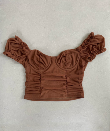 HALLE ruched top 